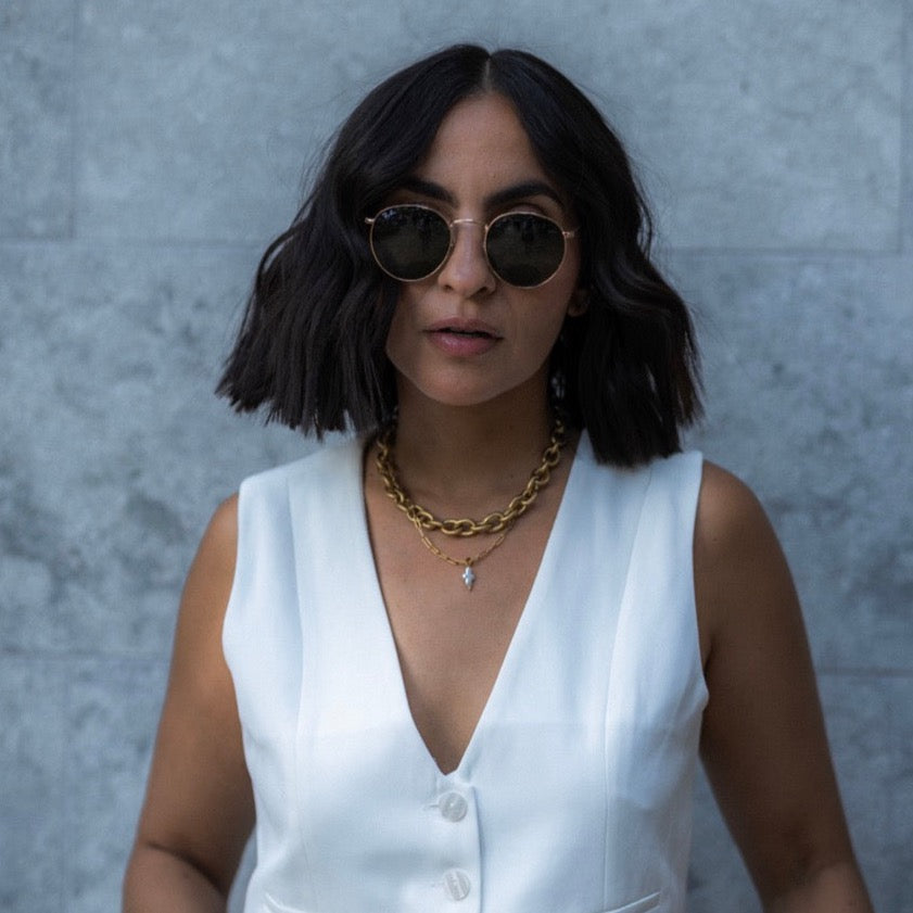 Aura Large Link Chain Necklace | Gold