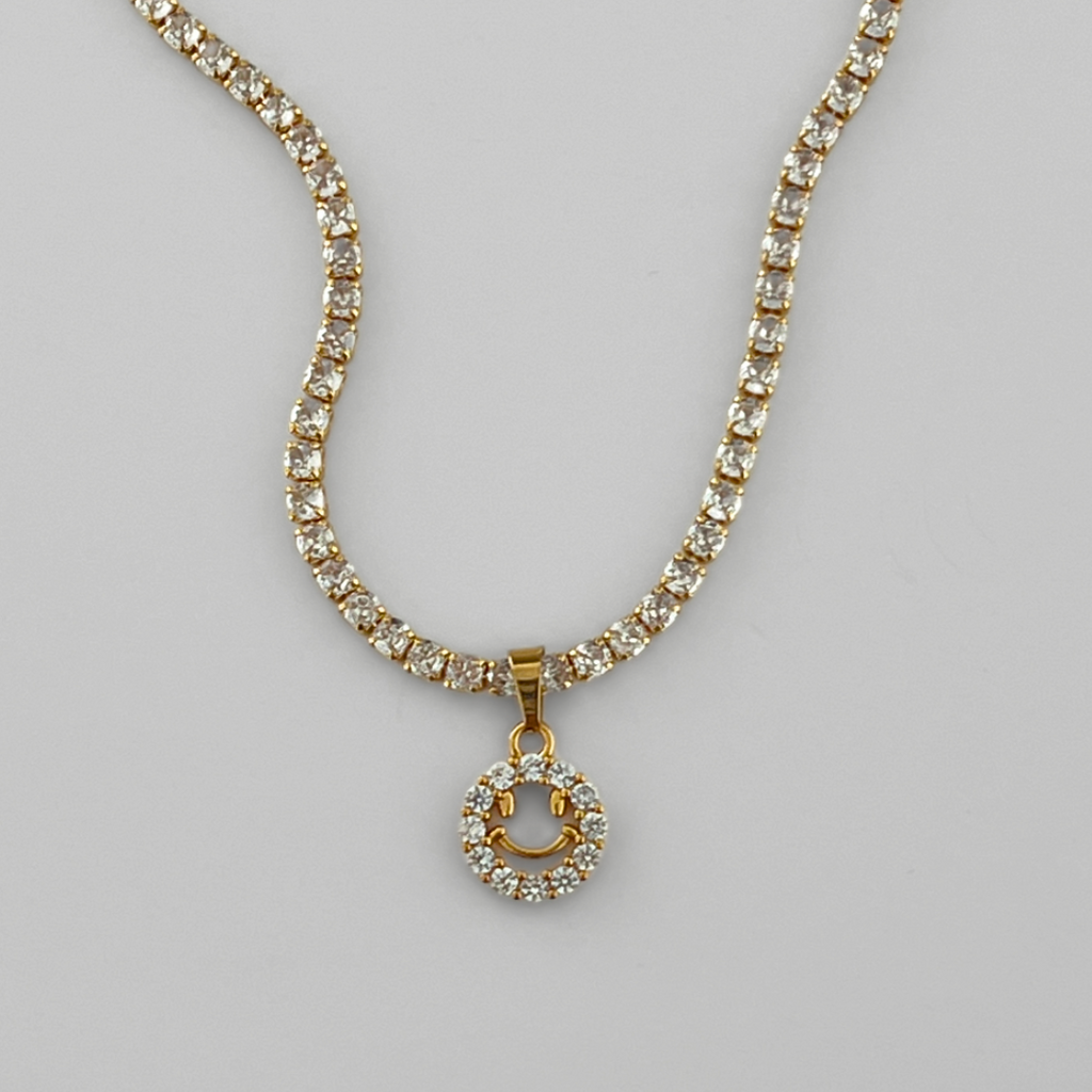 All Smiles Tennis Chain Necklace