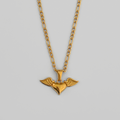 Love & Freedom Figaro Chain Necklace | Gold