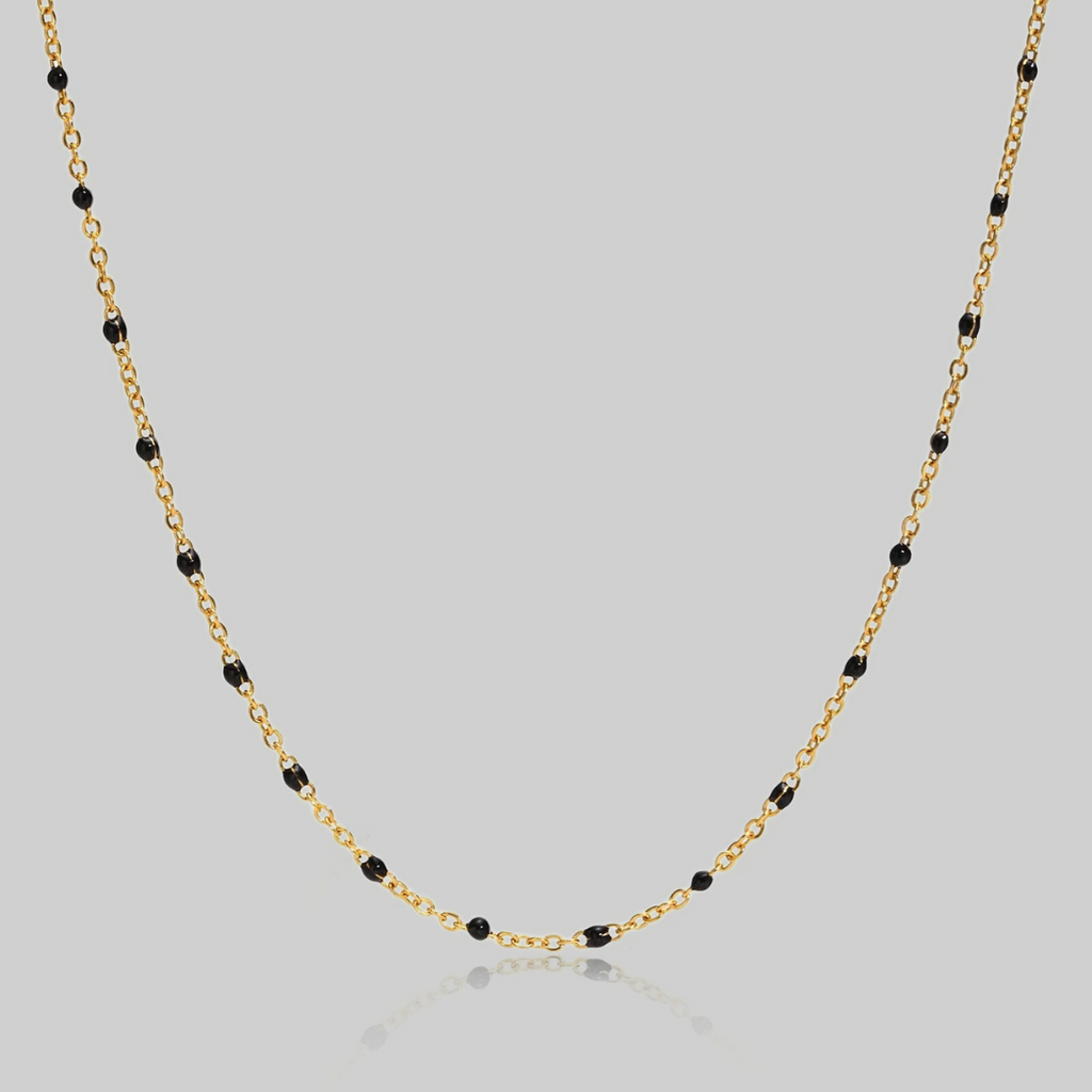 Noir Shorty Necklace | Gold