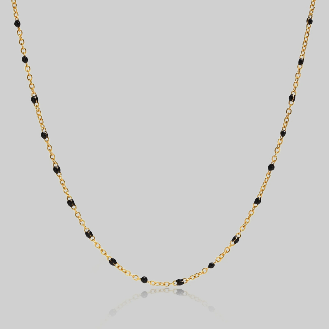 Noir Shorty Necklace | Gold