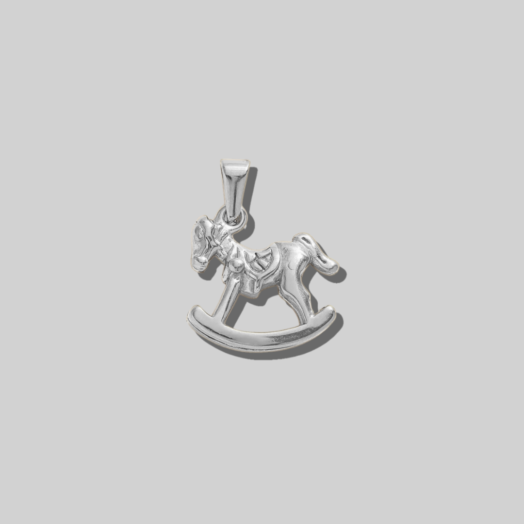 Rocking Horse Charm | Silver Hue