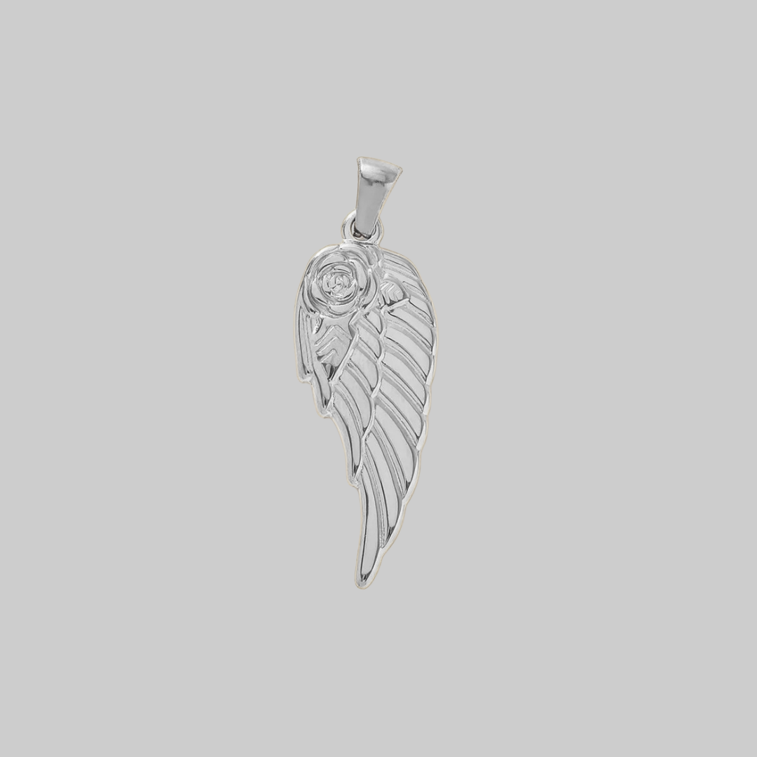 The Wing Statement Pendant | Silver Hue