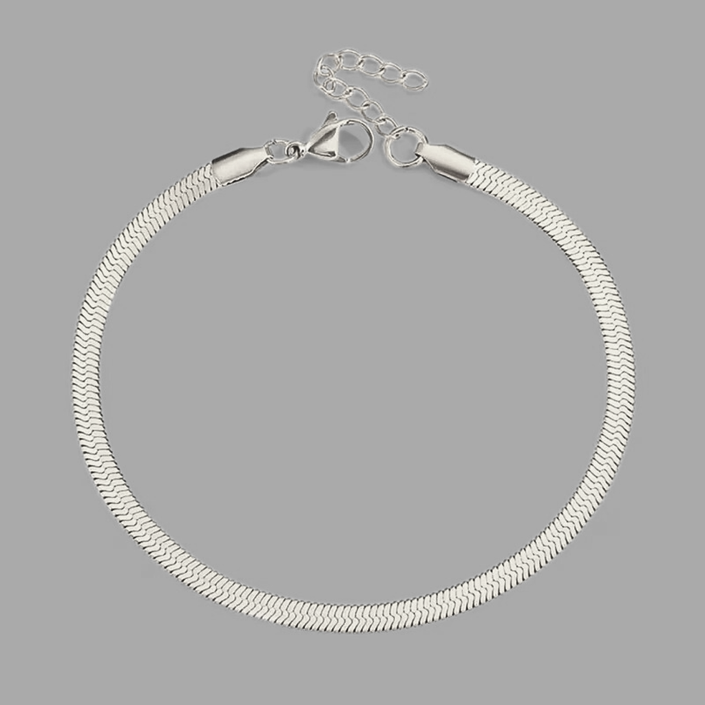 Alma Herringbone Bracelet | Gold or Silver