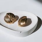 Golden Hour Button Earrings