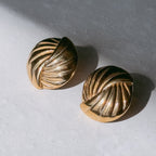 Golden Hour Button Earrings