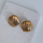 Golden Hour Button Earrings