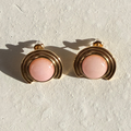 Pink Quartz Sculptural Earrings