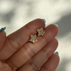 CZ Pave Star Stud Earring