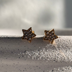 CZ Pave Star Stud Earring