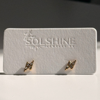 Dainty CZ Pave Bolt Studs