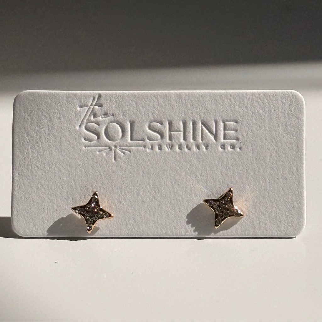 Dainty Four-Point-Star Studs