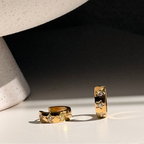 CZ Star Hoop Earring