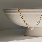 Pearl Paperclip Necklace