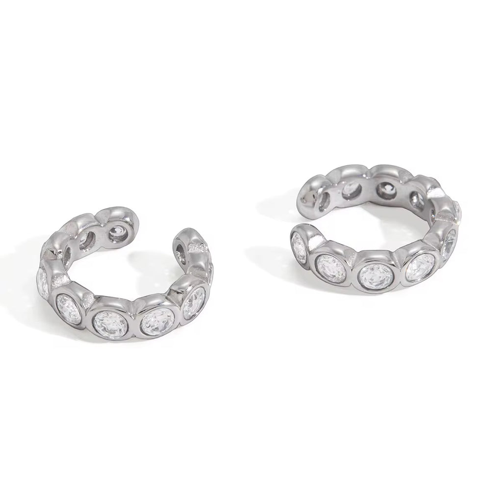 Radiant Bite Ear Cuff | Silver Hue