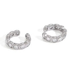 Radiant Bite Ear Cuff | Silver Hue
