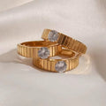 The Interval Ring | Gold Hue