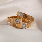The Interval Ring | Gold Hue