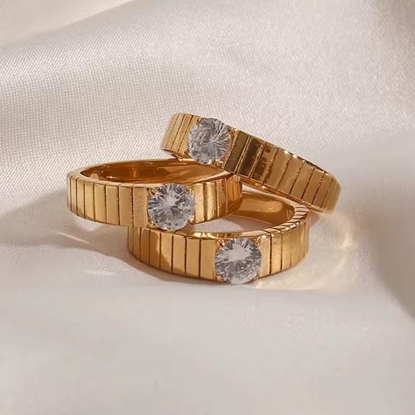The Interval Ring | Gold Hue