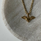 Love & Freedom Figaro Chain Necklace | Gold