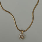 All Smiles Herringbone Chain Necklace