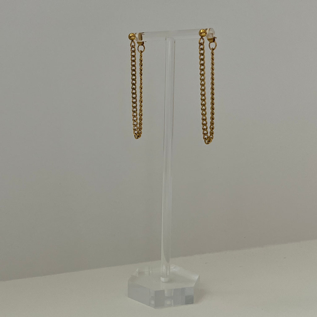 Tez Chain Stud Earrings