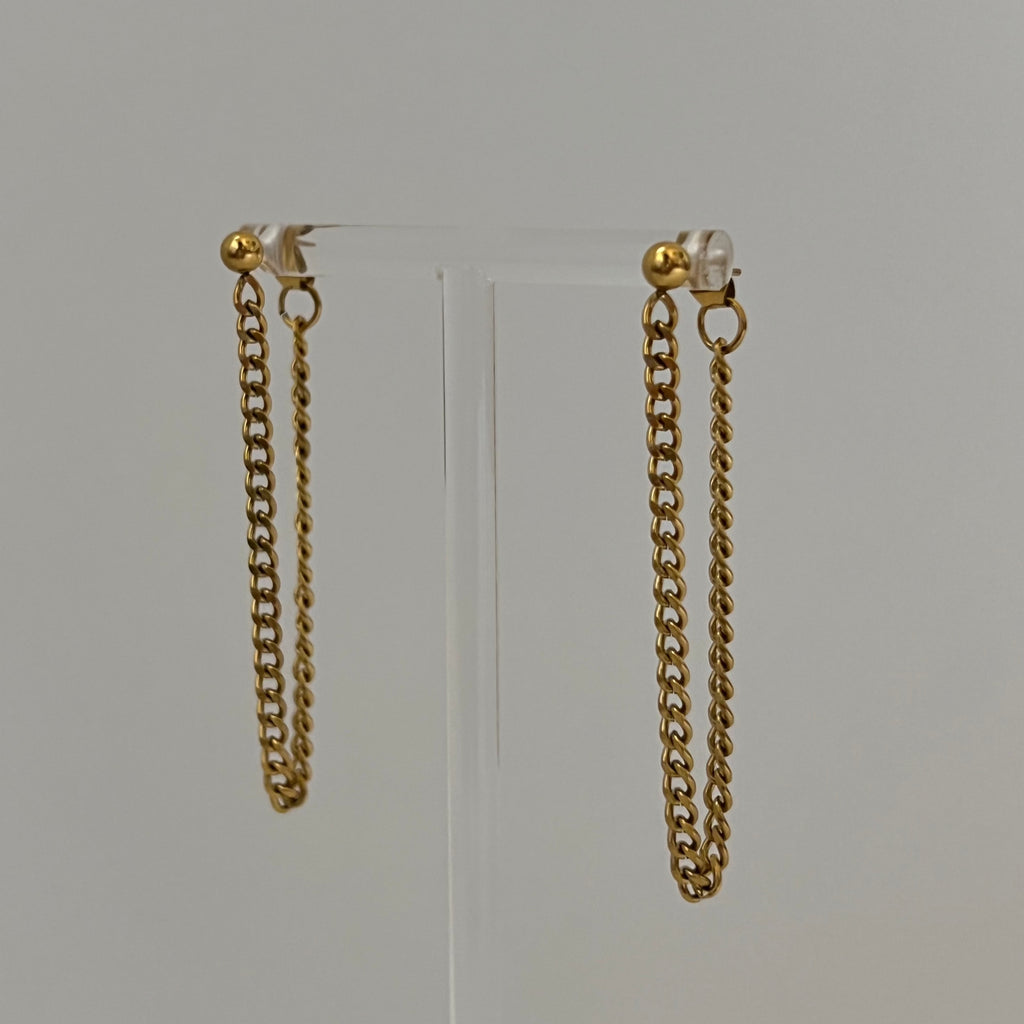 Tez Chain Stud Earrings