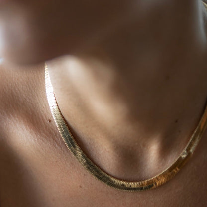 Heather 8mm Herringbone Necklace