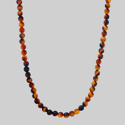 John Doe's Tiger Eye Beaded Necklace
