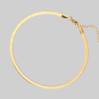 Camila Herringbone Chain Anklet