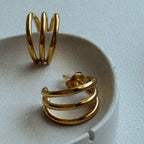 Charlotte Triple-Layered Hoop Earrings