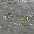 Didi CZ Circle Stud Earrings