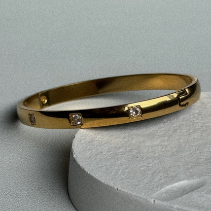 Estela CZ Bangle Bracelet