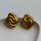 Eleanor Button Earrings