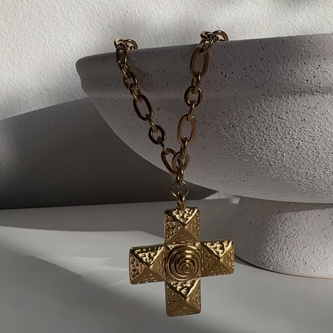 Cross Statement Necklace