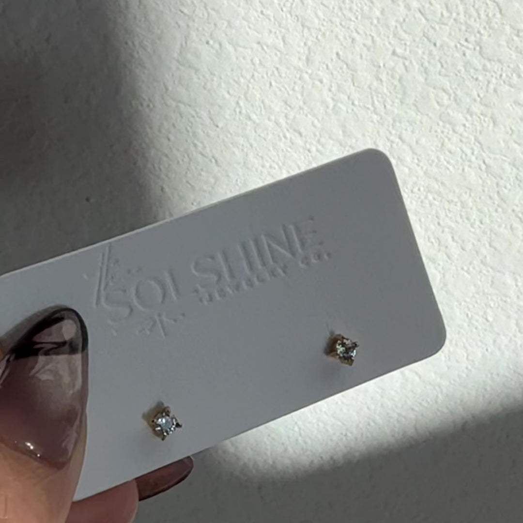 Classic 3mm CZ Studs