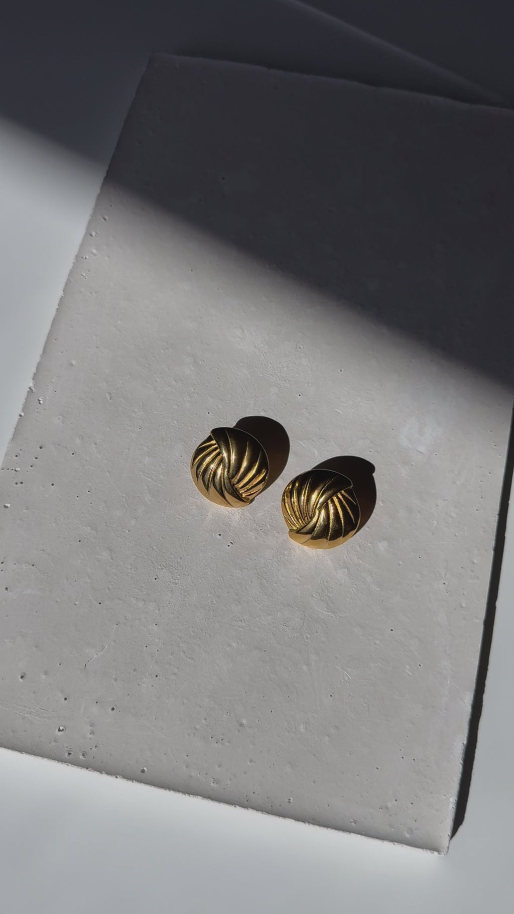 Golden Hour Button Earrings