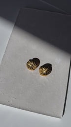 Golden Hour Button Earrings