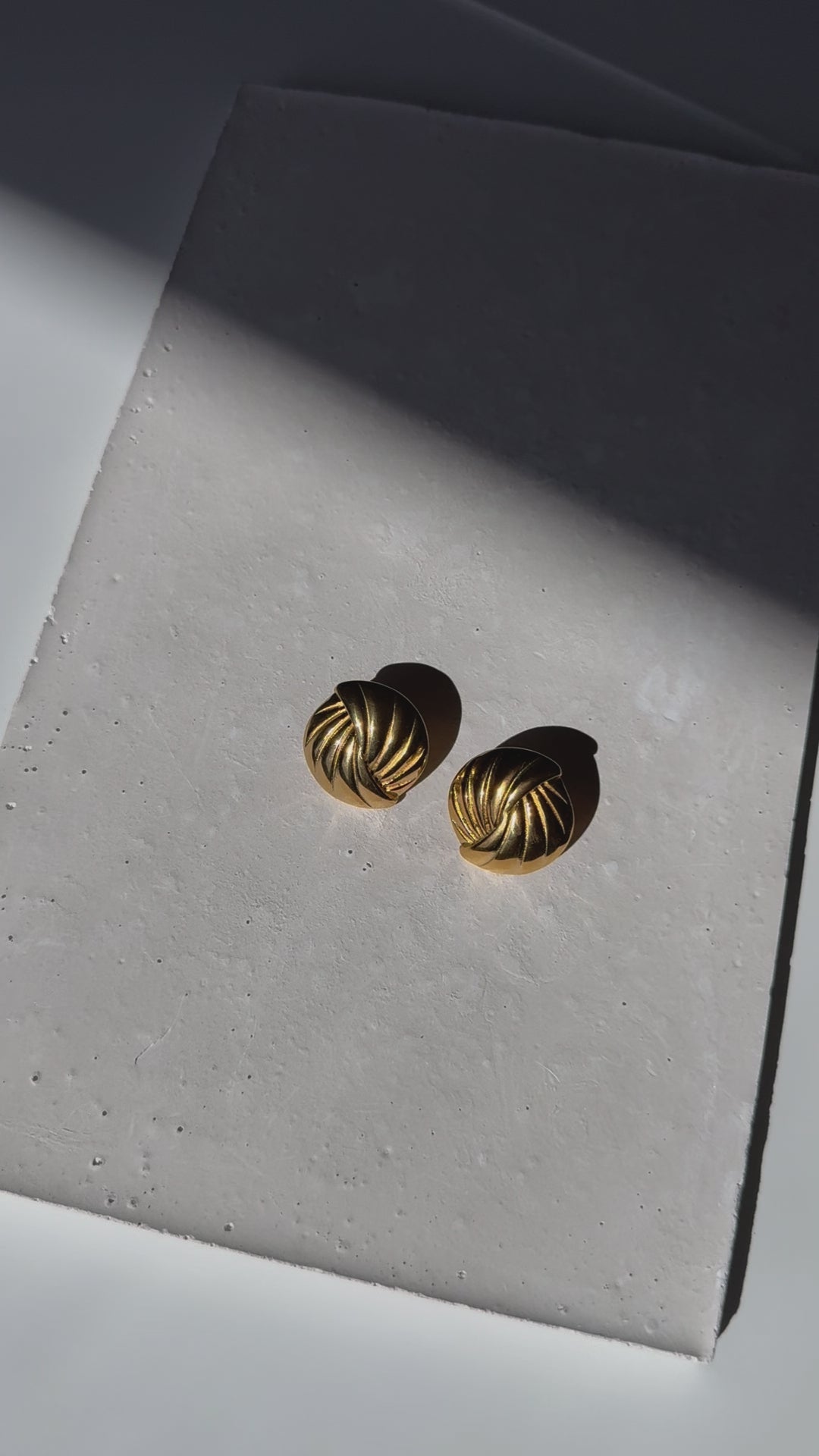Golden Hour Button Earrings