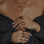 Black Enamel Signet Ring