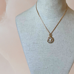 La Cruz Medallion Cuban Chain Necklace