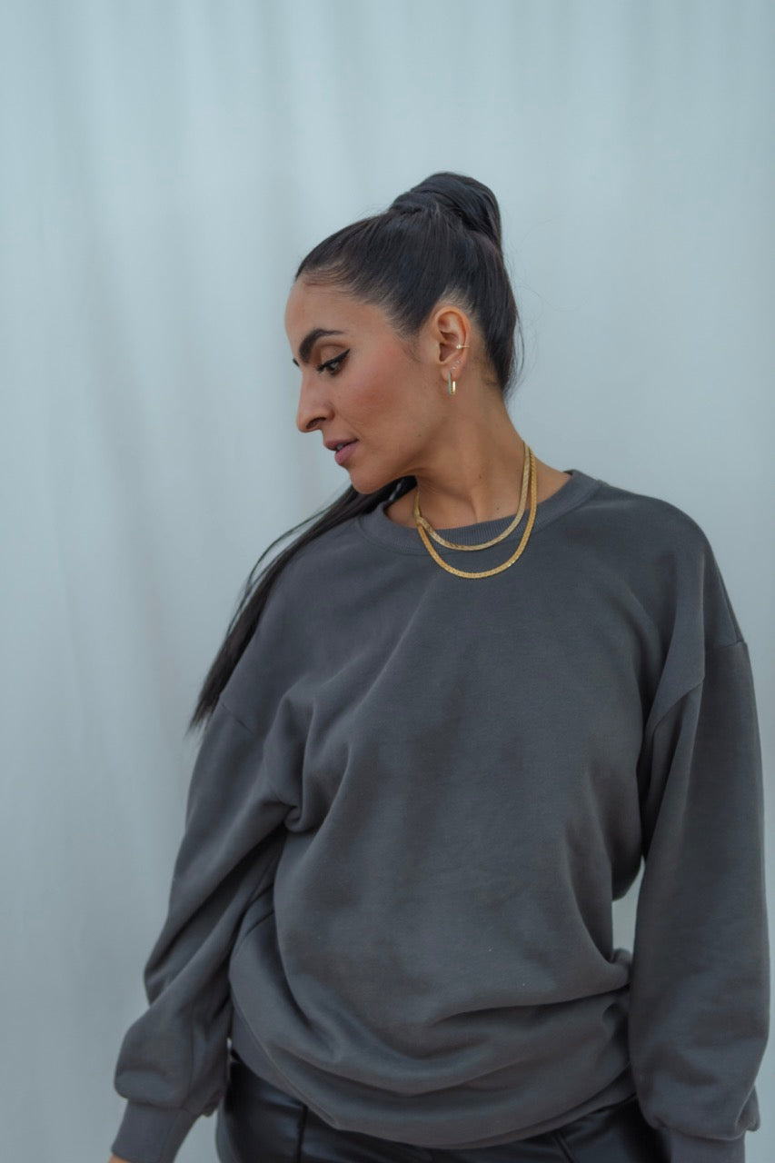Sphinx Embossed Herringbone Necklace