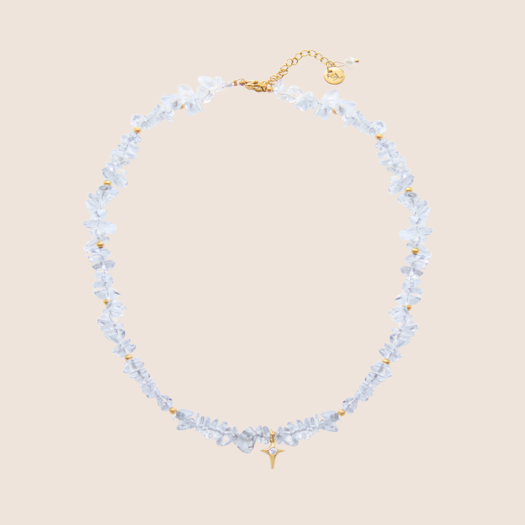 Shattered Crystal Quartz Necklace