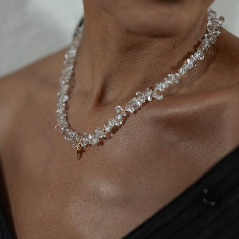 Shattered Crystal Quartz Necklace