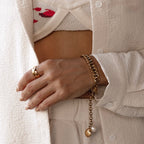 Starred Mini CZ Ring Band