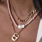 Dunas Figaro and Beaded Chain Necklace