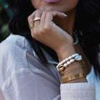 Dunas Figaro and Beaded Chain Bracelet