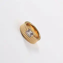 Lafayette CZ Band Ring