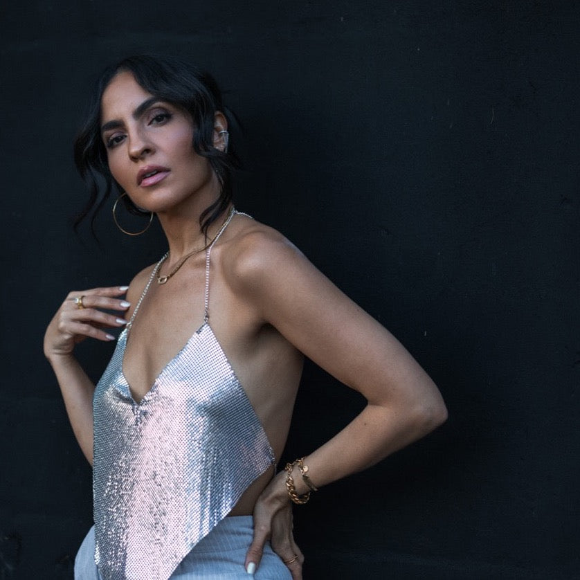 Jasmin Double Chain Ear Cuff | Gold