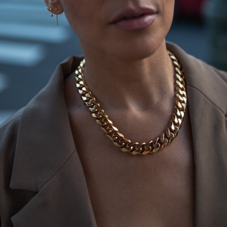 Chained XL Statement Necklace | Gold